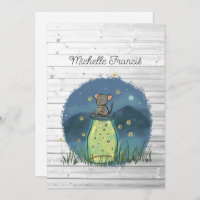 Rustic Bokeh Mouse Firefly Mason Jar Dusche