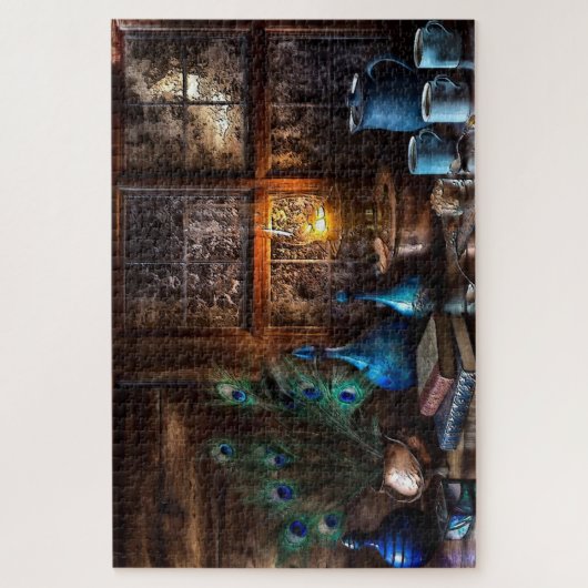 Rustic Books & Coffee Puzzle (Vertikal)