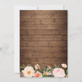 Rustic Boots Cowgirl 16 . Geburtstag 16 Einladung (Rückseite)