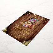 Rustic Boots Cowgirl Quinceañera 15. Geburtstag In Folieneinladung (Gedreht)