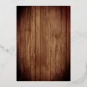 Rustic Boots Cowgirl Quinceañera 15. Geburtstag In Folieneinladung (Rückseite)