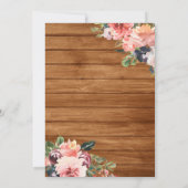 Rustic Boots Cowgirl Western Brautparty Einladung (Rückseite)