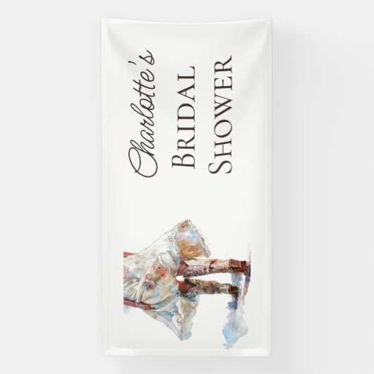 Rustic Boots Western Brautparty Banner (Vertikal)