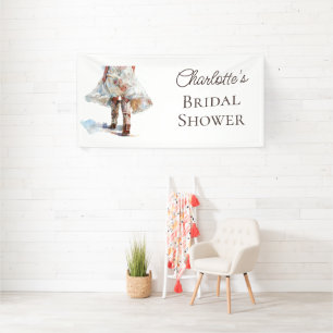 Rustic Boots Western Brautparty-Banner Banner