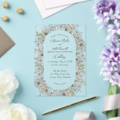 Rustic Botanical Acrylic Wedding Invitation Acryleinladungen (In Situ (Hochzeit))