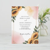 Rustic Botanical Eucalyptus Greenery Wedding  Einladung (Stehend Vorderseite)