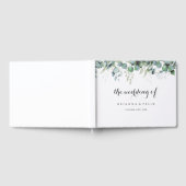 Rustic Botanical Eucalyptus Greenery Wedding Gästebuch (Voll)