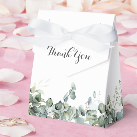 Rustic Botanical Eucalyptus Greenery Wedding Geschenkschachtel (Hochzeit)