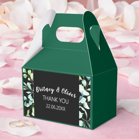 Rustic Botanical Eucalyptus Greenery Wedding Geschenkschachtel (Hochzeit)