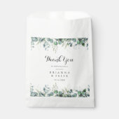 Rustic Botanical Eucalyptus Greenery Wedding Geschenktütchen (Vorderseite)