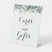Rustic Botanical Eucalyptus Greenery Wedding Sockelschild (Vorderseite)