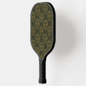 Rustic Botanical Face Line Pattern (2) Pickleball Schläger (Links)