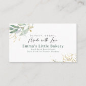 Rustic Botanical Farmers Market Bakery Visitenkarte (Vorderseite)