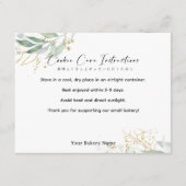 Rustic Botanical Farmers Market Cookie Care Dankeskarte (Vorderseite)