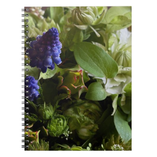 Rustic Botanical Garden Flowers Notebook Notizblock (Vorderseite)
