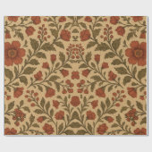 Rustic Botanical Geschenkpapier (Flach)