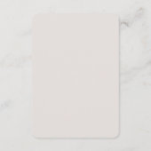 Rustic Botanical Wedding Enclosure Card | Elegant Begleitkarte (Rückseite)