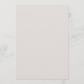 Rustic Botanical Wedding Invitation Einladung (Rückseite)