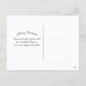 Rustic Botanical Wreath Merry Christmas  Feiertagspostkarte (Rückseite)