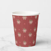 Rustic Botanicals Holiday Pappbecher (Rückseite)