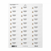 Rustic Brewery Shower Return Address Labels (Vorne)