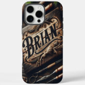 Rustic Brian Sign Case-Mate iPhone Hülle (Rückseite)