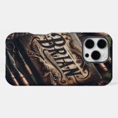 Rustic Brian Sign iPhone Hülle (Rückseite (Horizontal))