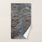 Rustic Brick Stone Wall Napoli 1 Badhandtuch Set (Handtuch)