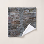 Rustic Brick Stone Wall Napoli 1 Badhandtuch Set (Waschlappen)