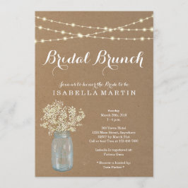 Rustic Bridal Brunch Einladung