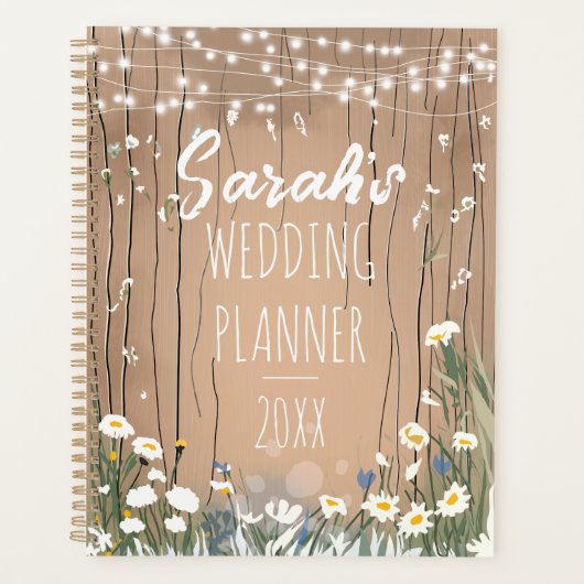 Rustic Bridal Wedding Planner | Barn Floral Design Planer (Vorderseite)