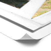 Rustic Bridge Window View Poster (Ecke)