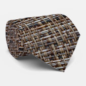 Rustic Brown Background Neck Tie Krawatte (Gerollt)
