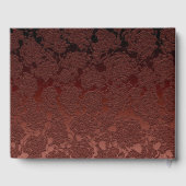 Rustic Brown Champagne Elegante Fall Monogram Gästebuch (Rückseite)