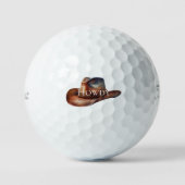 Rustic Brown Cowboy Hat Golfball (Vorderseite)