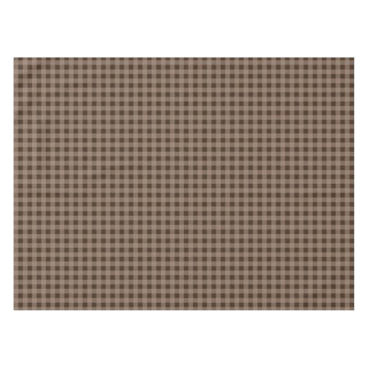 Rustic Brown Gingham Cabin Lodge Fall Tableclout Tischdecke (Vorderseite (Horizontal))