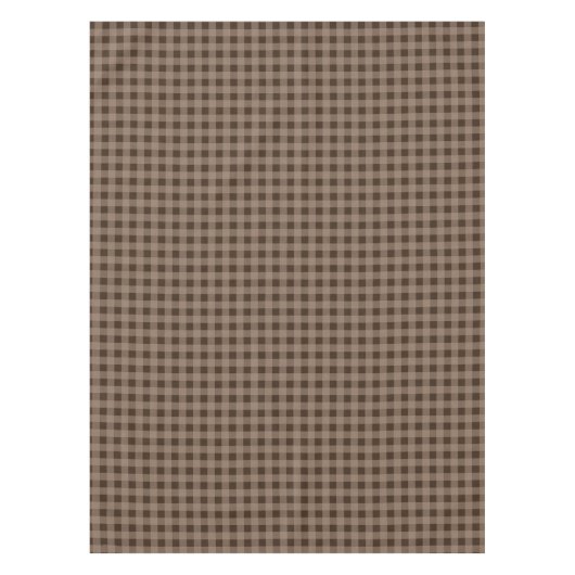 Rustic Brown Gingham Cabin Lodge Fall Tableclout Tischdecke (Vorderseite)
