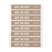 Rustic Brown Kraft Paper Save the Date Hochzeit (Bogen)