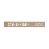 Rustic Brown Kraft Paper Save the Date Hochzeit (Person)