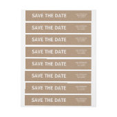 Rustic Brown Kraft Paper Save the Date Hochzeit (Bogen)