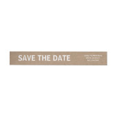 Rustic Brown Kraft Paper Save the Date Hochzeit (Person)