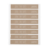 Rustic Brown Kraft Paper Save the Date Wedding 2 (Bogen)