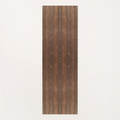 Rustic Brown Oak Wood Floor Yogamatte (Vorderseite)
