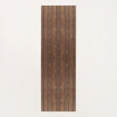 Rustic Brown Oak Wood Floor Yogamatte (Rückseite)