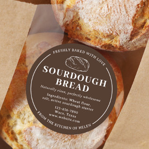 Rustic Brown Sourdough Bakery Brot Sticker
