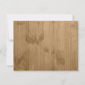 Rustic Brown Sunflower Wedding Vielen Dank Dankeskarte (Rückseite)