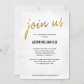 Rustic Brush Graduation Announcement Invitation Einladung (Rückseite)