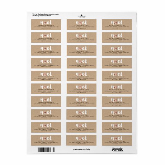 Rustic Brushed Noel Kraft Christmas (Vorne)