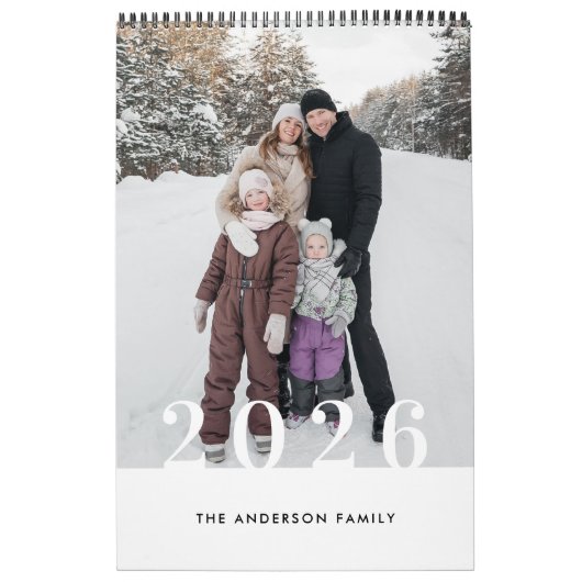 Rustic Buffalo Check 2026 Photo Calendar Kalender (Titelbild)