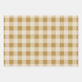 Rustic Buffalo Kariert - Simple Red Green Gold Geschenkpapier Set (Vorderseite 3)